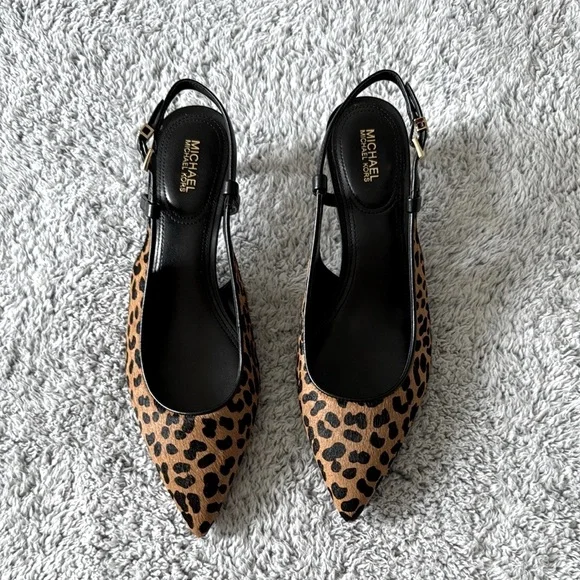 Michael Kors Doreen Leopard Print Slingback Pump - Picture 2 of 5